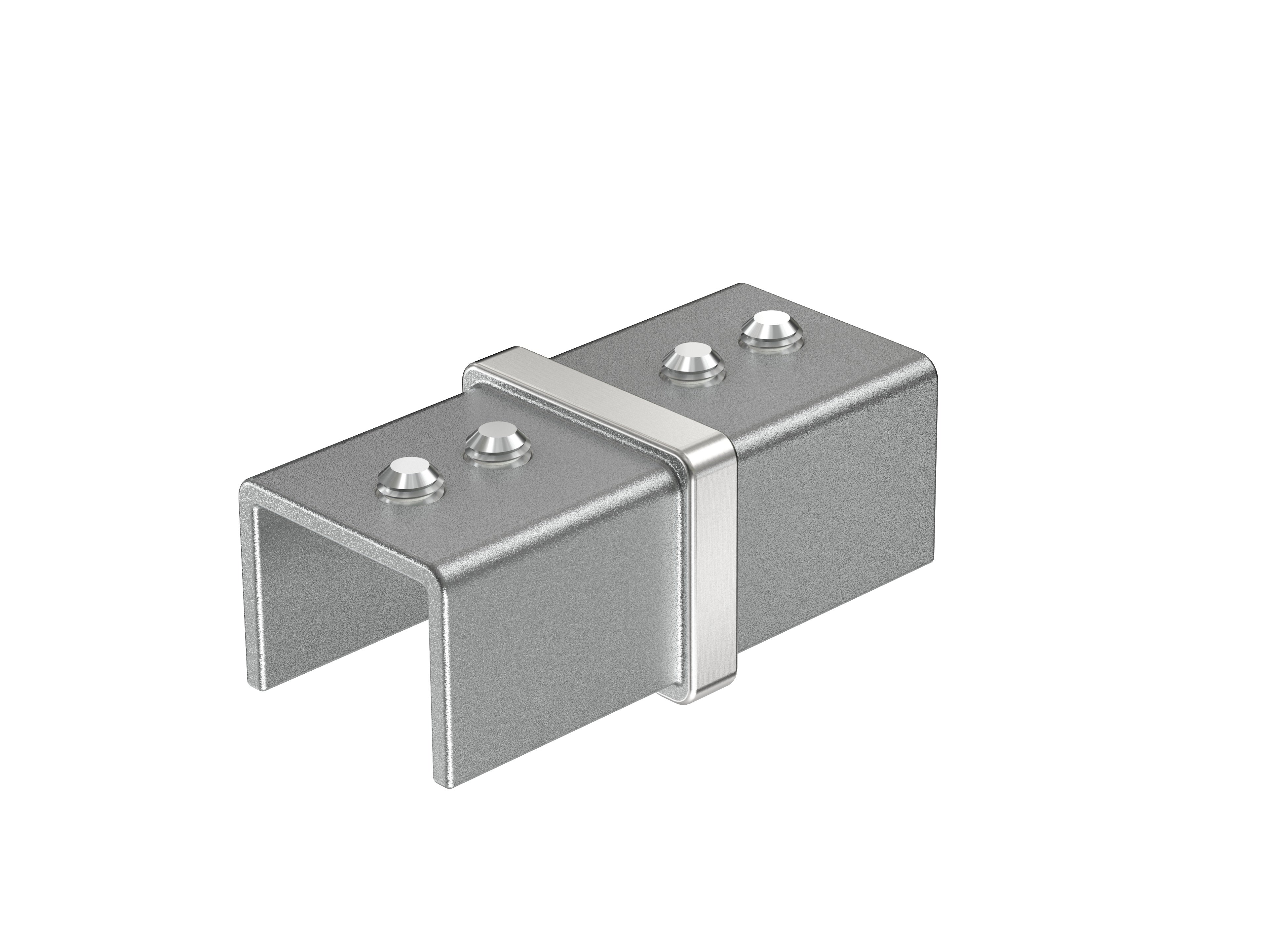 Connecteur 180 main courante 25mm x 21mm