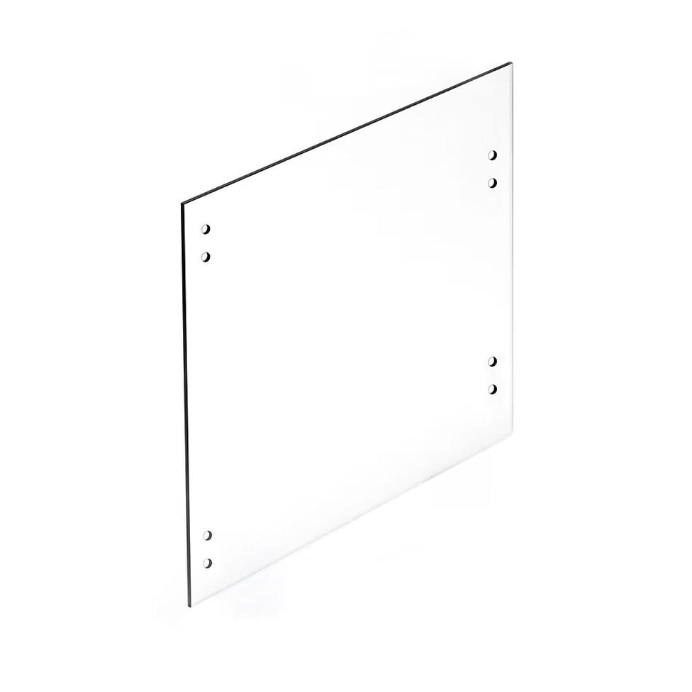 Porte en verre balcon et terrasse trouée 36" pour pentures + locquet + verrou au sol